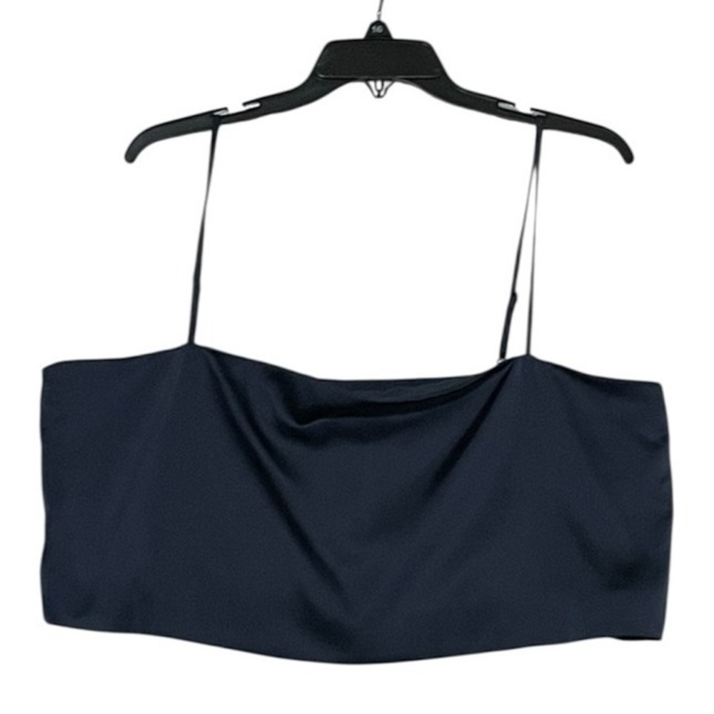 NWT ANTONIO MELANI Navy Crop Top Size 16